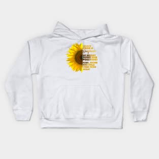 Advice from a Sunflower Kids Hoodie